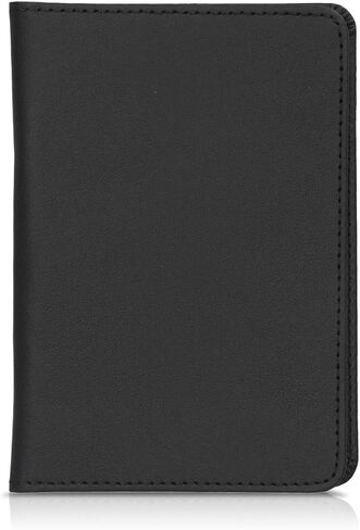 kwmobile Registration and Insurance Holder - Car Document Holder for Vehicle Documents and Cards - PU Leather - Black in Saudi Arabia