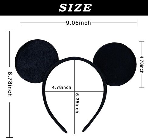 Christmas Mouse Ears Headband Sequins Bow Hair Hoop Snowflakes Hair Accessories for Women Girls Cosplay Winter Christmas Party Supplies Accessories Red Green in Saudi Arabia