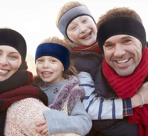 6 قطع من عصابات الرأس لتدفئة الأذن الشتوية للأطفال من الصوف الدافئ للأذنين للرياضة الخارجية، 4-12 سنة in Kuwait