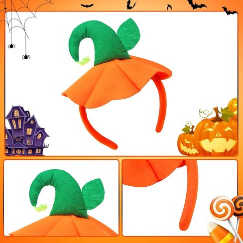 Farochy Halloween Pumpkin Headband Pumpkin Hats Headband Halloween Costume in Saudi Arabia