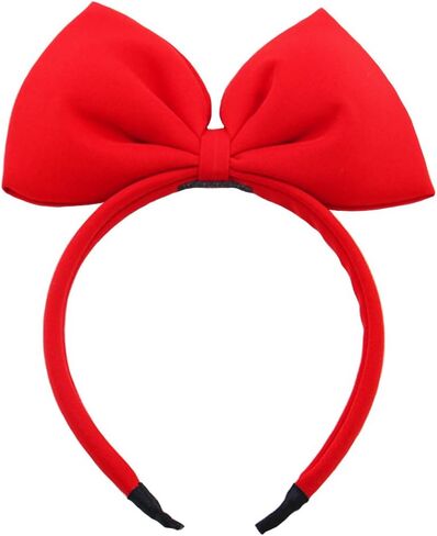 القوس عقال الأحمر Bowknot عقال عيد الميلاد القوس الكبير الشعر هوب لطيف الفتيات الاطفال الطرف الديكور غطاء الرأس عيد الميلاد تأثيري حلي أغطية الرأس ماكياج الهالوين اليدوية خوذة الشعر الفرقة مرونة إكسسوارات الشعر in Kuwait