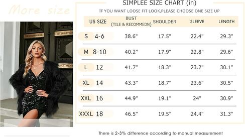 معطف نسائي دافئ من الفرو الصناعي بأكمام طويلة من Simplee Apparel in Kuwait