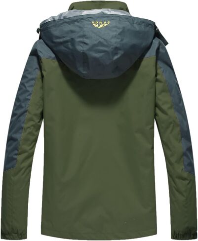 Spmor Women's Waterproof Rain Jacket Windproof Hooded Windbreaker Lightweight Raincoat in Kuwait