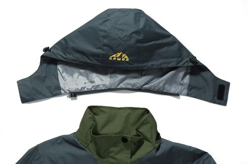 Spmor Women's Waterproof Rain Jacket Windproof Hooded Windbreaker Lightweight Raincoat in Kuwait