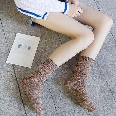 TINTAO 3 Pairs Women Winter Wool Cable Knit Crew Knee High Boot Socks,Size 5-11 W605 in Saudi Arabia