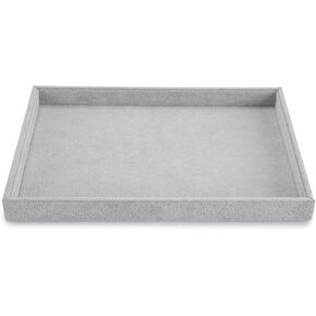 Oirlv Velvet Stackable Jewelry Trays Grids Rings Earrings Bracelet Watch Showcase Display Tray in Kuwait