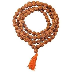 GS & Co Nepali Rudraksha Mala مع شهادة لارتداء ومالا الياباني (5 موكي مالا، 108 خرزة مالا) in Saudi Arabia