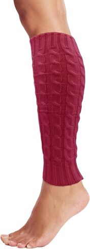 Leg Warmers for Women, 6 Pairs Knee High Cable Knit Warm Thermal Acrylic Winter Sleeve in Saudi Arabia