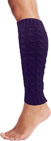 Leg Warmers for Women, 6 Pairs Knee High Cable Knit Warm Thermal Acrylic Winter Sleeve in Saudi Arabia