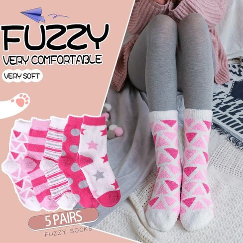 EBMORE Womens Fuzzy Socks Slipper Soft Cabin Plush Warm Fluffy Winter Sleep Cozy Adult Socks in Saudi Arabia