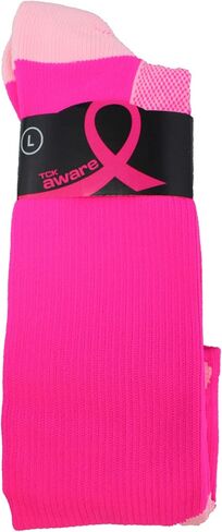TCK Pink Football Socks - Pink Ribbon Awareness Over the Calf Socks in Kuwait