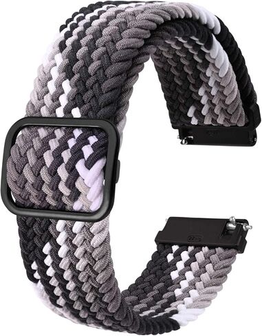 BISONSTRAP Nylon Watch Bands, Adjustable Braided Loop Straps for Men and Women, 16mm 18mm 19mm 20mm 22mm for Choice in Saudi Arabia