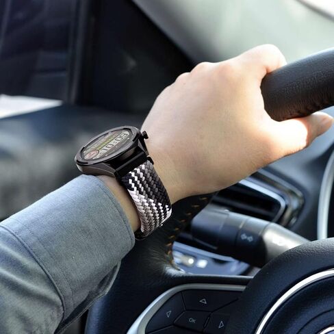 BISONSTRAP Nylon Watch Bands, Adjustable Braided Loop Straps for Men and Women, 16mm 18mm 19mm 20mm 22mm for Choice in Saudi Arabia