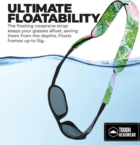 حزام النظارات الشمسية العائمة لأغطية الرأس - حزام النظارات الشمسية من النيوبرين - مثبتات النظارات الشمسية وحامل النظارات - أشرطة النظارات المصنوعة من النيوبرين in Kuwait