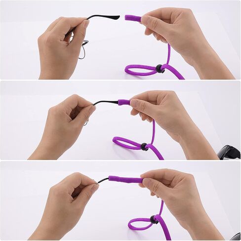 Yolev 5 PCS Adjustable Eyeglass Strap, Sunglasses Strap, Sports Glasses Band, Eye Glasses String Strap Around the Neck for Kids and Adult in Saudi Arabia