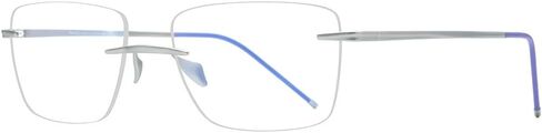 FONEX Titanium Glasses Frame Men,Rimless Square Eyeglasses Frameless Myopia Optical Eyewear 8557 in Saudi Arabia