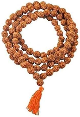 GS & Co Nepali Rudraksha Mala مع شهادة لارتداء ومالا الياباني (5 موكي مالا، 108 خرزة مالا) in Saudi Arabia