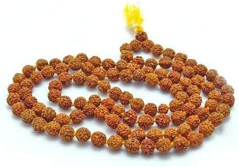 GS & Co Nepali Rudraksha Mala مع شهادة لارتداء ومالا الياباني (5 موكي مالا، 108 خرزة مالا) in Saudi Arabia