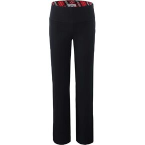 Bienzoe Girls School Uniform Pant: Kids Adjustable Waist Durable Straight Leg Dress Trouser