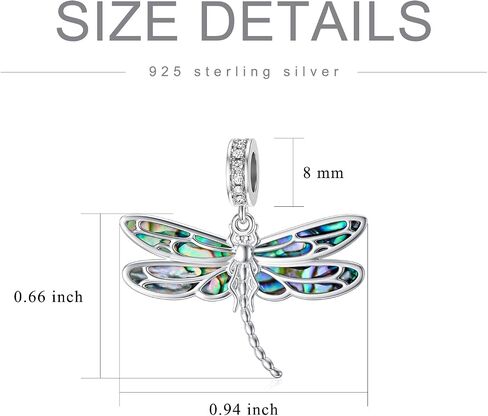 PELOVNY Dragonfly Music Charm Bead for Bracelet S925 Sterling Silver Music Note Dragonfly Bracelet Charm Dragonfly Jewelry for Women in Saudi Arabia