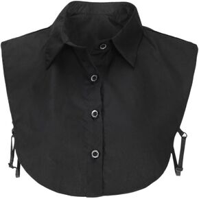 Evelin LEE OL Women's Solid Color Dickey Half Shirt Detachable False Collar in Kuwait