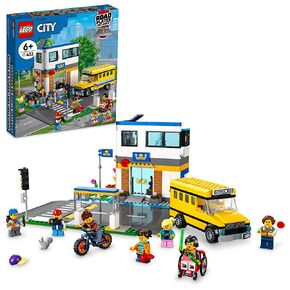 LEGO City School Day 60329 Building Kit; Toy School Playset with 2 City TV Characters, for Kids Aged 6 and up (433 Pieces) in Kuwait