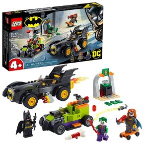 LEGO DC Batman: Batman vs. The Joker: Batmobile Chase Building Toy; Includes Batman, Batgirl and The Joker Minifigures Plus Buildable Batmobile and Hot Rod, New 2021 (136 Pieces), Multi Color in Saudi Arabia