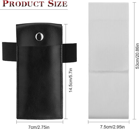 Pu Leather Storage Bag with Bandage Cosplay Leg Bag Watch Jewelry Pouch Faux Leather Purse Case with Elastic Band for Travel Costume in Saudi Arabia