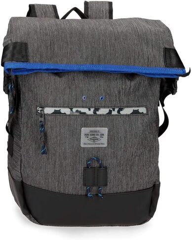 Pepe Jeans Lapel Backpack, Grey in Saudi Arabia
