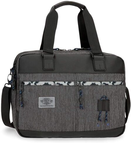 Pepe Jeans Lapel Backpack, Grey in Saudi Arabia