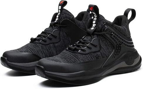 SYLPHID Steel Toe Boots for Men Safety Shoes for Women Work Sneakers Slip Resistant in Kuwait