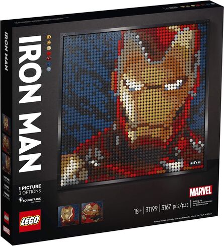 LEGO Art Marvel Studios Iron Man 31199 Building Kit for Adults; A Creative Wall Art Set Featuring Iron Man That Makes an Awesome Gift (3,167 Pieces) in Saudi Arabia