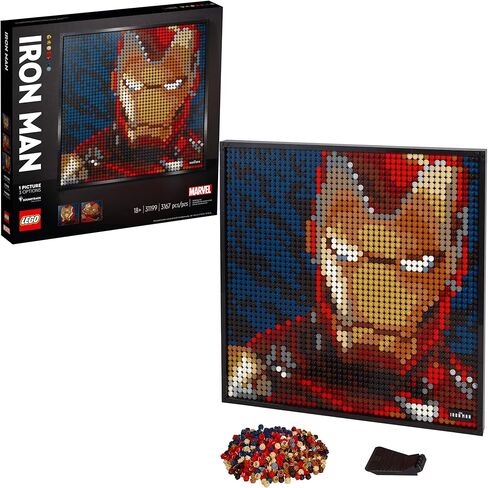 LEGO Art Marvel Studios Iron Man 31199 Building Kit for Adults; A Creative Wall Art Set Featuring Iron Man That Makes an Awesome Gift (3,167 Pieces) in Saudi Arabia
