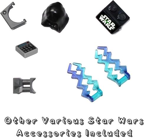 LEGO Star Wars Accessory and Weapons Pack - 8 Lightsabers, 8 Blasters, 2 Display Stands and More in Saudi Arabia