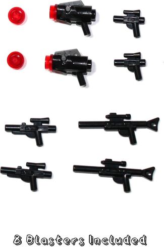 LEGO Star Wars Accessory and Weapons Pack - 8 Lightsabers, 8 Blasters, 2 Display Stands and More in Saudi Arabia