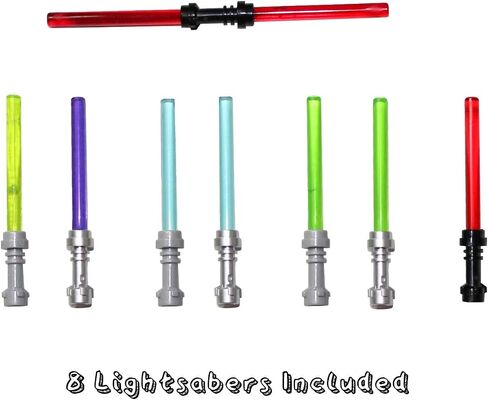 LEGO Star Wars Accessory and Weapons Pack - 8 Lightsabers, 8 Blasters, 2 Display Stands and More in Saudi Arabia