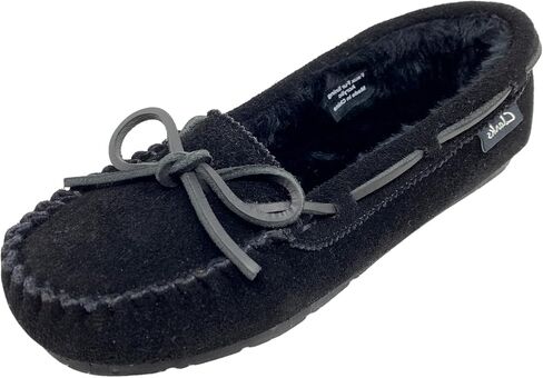 Clarks Women's Suede Moccasin Indoor and Outdoor Slipper in Saudi Arabia