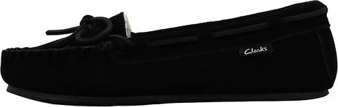 Clarks Women's Suede Moccasin Indoor and Outdoor Slipper in Saudi Arabia