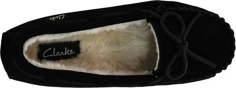 Clarks Women's Suede Moccasin Indoor and Outdoor Slipper in Saudi Arabia