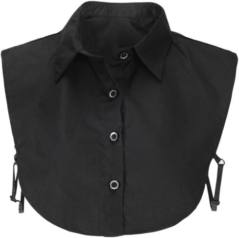 Evelin LEE OL Women's Solid Color Dickey Half Shirt Detachable False Collar in Saudi Arabia