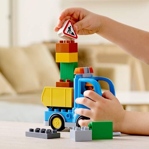 LEGO DUPLO Town Truck & Tracked Excavator 10812 Dump Truck and Excavator Kids Construction Toy with DUPLO Construction Worker Figures in Saudi Arabia
