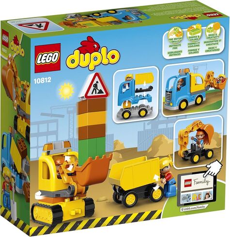 LEGO DUPLO Town Truck & Tracked Excavator 10812 Dump Truck and Excavator Kids Construction Toy with DUPLO Construction Worker Figures in Saudi Arabia