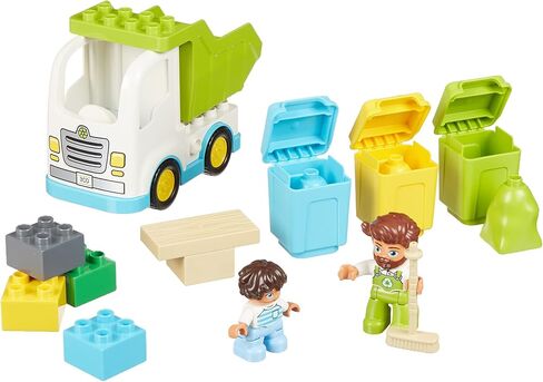 LEGO DUPLO Town Garbage Truck and Recycling 10945 Educational Building Toy; Recycling Truck for Toddlers and Kids; New 2021 (19 Pieces) in Kuwait