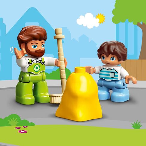 LEGO DUPLO Town Garbage Truck and Recycling 10945 Educational Building Toy; Recycling Truck for Toddlers and Kids; New 2021 (19 Pieces) in Kuwait