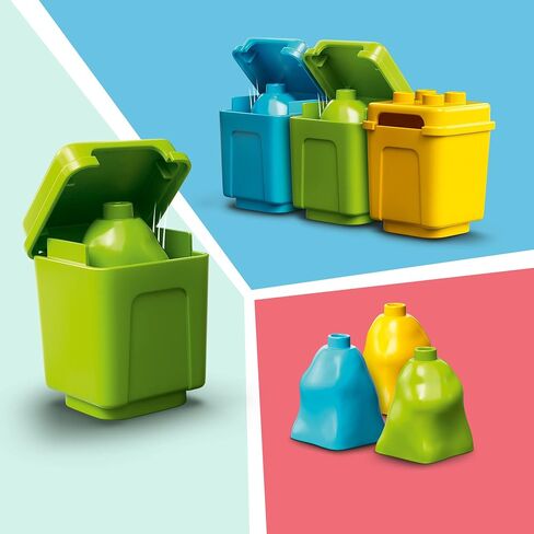 LEGO DUPLO Town Garbage Truck and Recycling 10945 Educational Building Toy; Recycling Truck for Toddlers and Kids; New 2021 (19 Pieces) in Kuwait