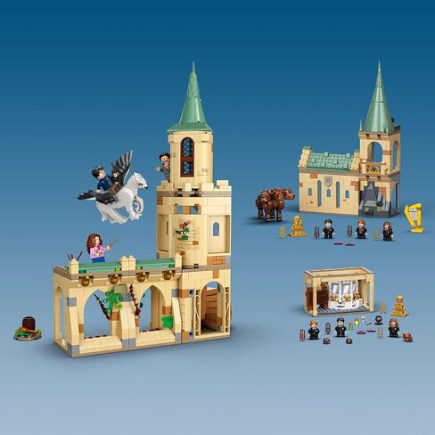 LEGO Harry Potter Hogwarts Courtyard: Sirius’s Rescue 76401 Building Toy Set from Prisoner of Azkaban Movie Featuring Hermione Granger and Sirius Black for Kids, Girls, and Boys Ages 8+ (345 Pieces) in Saudi Arabia