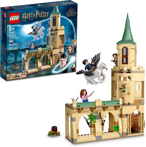 LEGO Harry Potter Hogwarts Courtyard: Sirius’s Rescue 76401 Building Toy Set from Prisoner of Azkaban Movie Featuring Hermione Granger and Sirius Black for Kids, Girls, and Boys Ages 8+ (345 Pieces) in Saudi Arabia