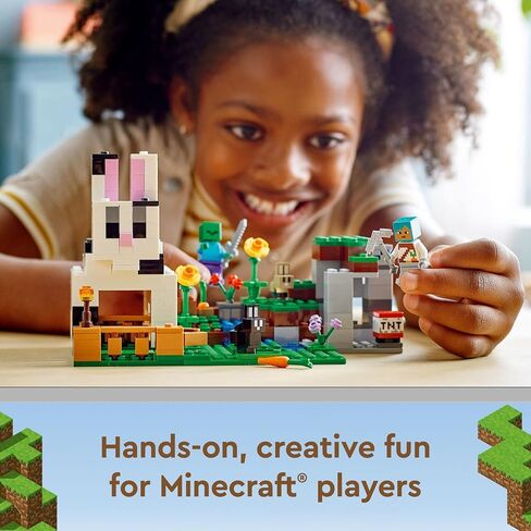 LEGO Minecraft The Rabbit Ranch 21181 Building Kit; Toy Bunny House Playset; Gift for Kids and Players Aged 8+ (340 Pieces) in Saudi Arabia