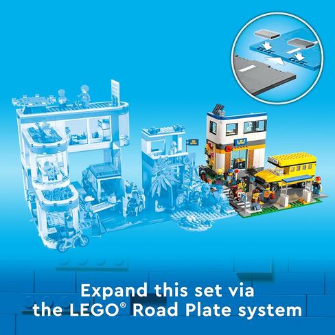 LEGO City School Day 60329 Building Kit; Toy School Playset with 2 City TV Characters, for Kids Aged 6 and up (433 Pieces) in Saudi Arabia