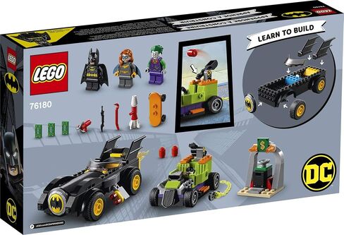 LEGO DC Batman: Batman vs. The Joker: Batmobile Chase Building Toy; Includes Batman, Batgirl and The Joker Minifigures Plus Buildable Batmobile and Hot Rod, New 2021 (136 Pieces), Multi Color in Saudi Arabia
